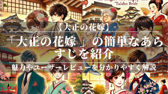 「大正の花嫁 」の簡単なあらすじを紹介！魅力やユーザーレビューを分かりやすく解説