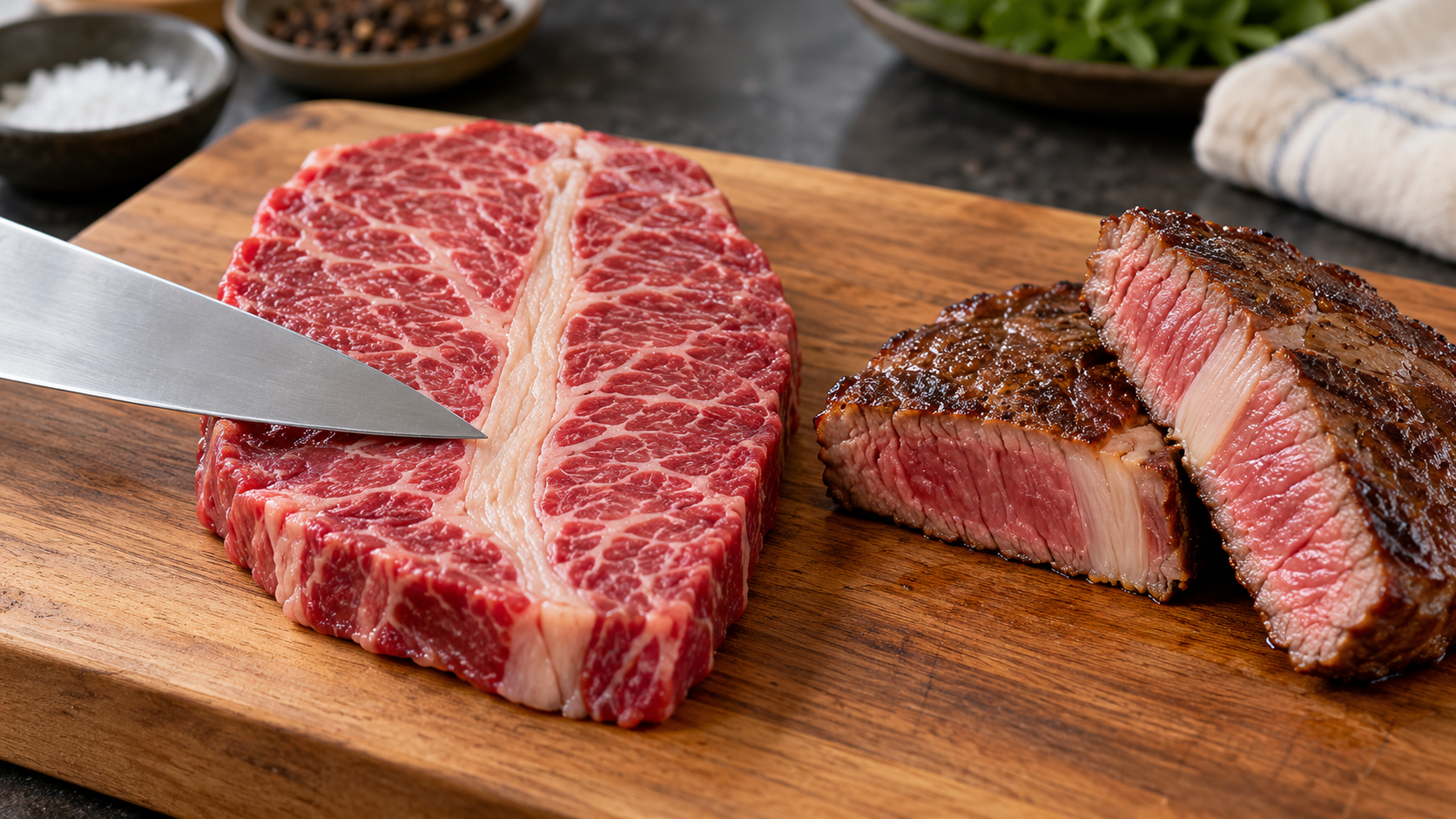 ミスジステーキの真ん中の筋は食べられる？
